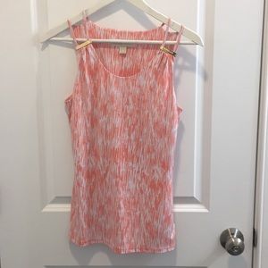 Michael Kors, Coral & White Top
